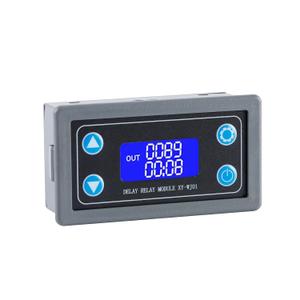 XY-WJ01 Delay Relay Timer Module DC 6-30V 12V 24V 0.01s-9999min 50mA Digital Timer Period Switch AC 220V Power On-Off Controller LCD Display Button