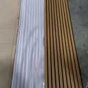 Art3d 2pcs-104 x 15.75in Slat Acoustic Panel for Wall and Ceiling, 3D Fluted Sound Absorbing Panel with Wood Finish, Teak