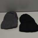 Liitrsh 2 Pcs Winter Warm Beanie Hats and Touch Screen Gloves Bulk Slouchy Beanie Hat Fleece Lined Skull Caps for Men Women