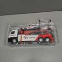 Tow Truck Toy for Boys, Metal Tow Truck with Crane Toy Model, Construction Vehicles with Lights and Sounds, Gift for Kids