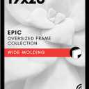 Americanflat 19x26 Picture Frame with Polished Plexiglass - Black Picture Frame - Wide Photo Frames Made of Engineered Wood for Vertical or Horizontal Wall Display - Epic Collection - Black