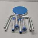 FSA/HSA Eligible, Vaunn Medical Tool-Free Assembly Adjustable Swivel Shower Stool Seat Bench with Anti-Slip Rubber Tips for Safety and Stability