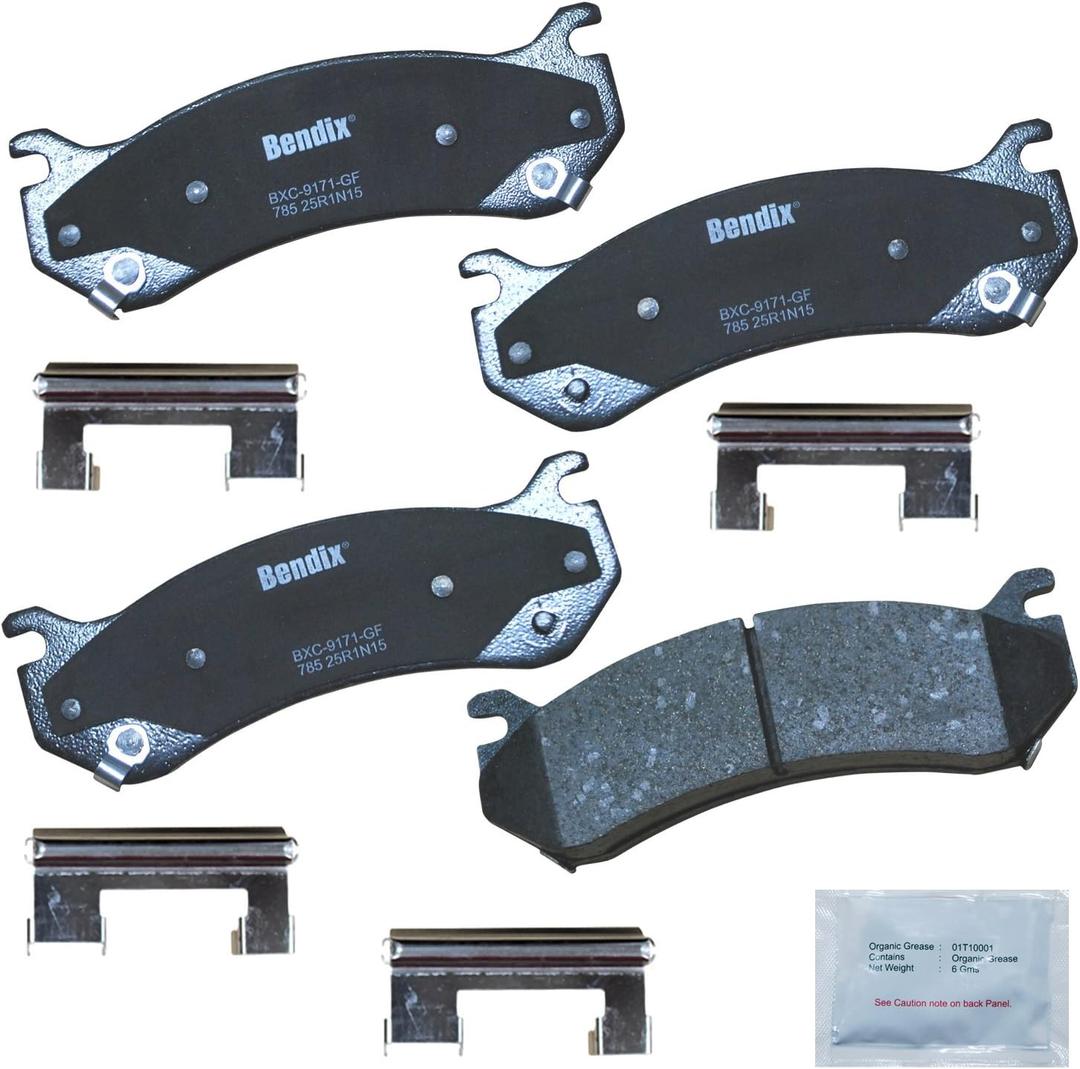 Bendix Priority1 CFC785 Disc Brake Pad Set for Escalade,ESV,EXT,Astro,Avalanche 1500,2500,C2500,Express,Silverado,Classic,3500 HD,Sonora,Suburban,Tahoe,GMC Safari,Savana,Sierra,Yukon,XL,Hummer H2