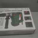 SDS Max Rotary Hammer Drill, 1-1/2 Inch 13 Amp Heavy and Duty Corded Concrete Demolition Hammer with 3 Functions, 6 Variable Speed, Safety Clutch, Vibration Control, 2 Chisels