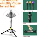 Eastgoing Heavy Duty Baseball and Softball Portable Travel Batting Tee.Adjustable Height|Portable|Collapsible. Baseball Hitting Tee for Any Age Player Practice