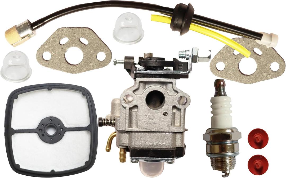 Carburetor with Fuel Line Air Filter Kit for Echo SRM-280 SRM-280S SRM-280T SRM-280U Timmer # A021001340