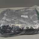 8 Packs Toy Storage Bags with Zipper, Clear PVC Organizing Bags, Reusable Toy Storage Organizer with Portable Handle, Travel Waterproof Organizer Bags for Building Blocks, Puzzle, Toys and Books (Large, Black)