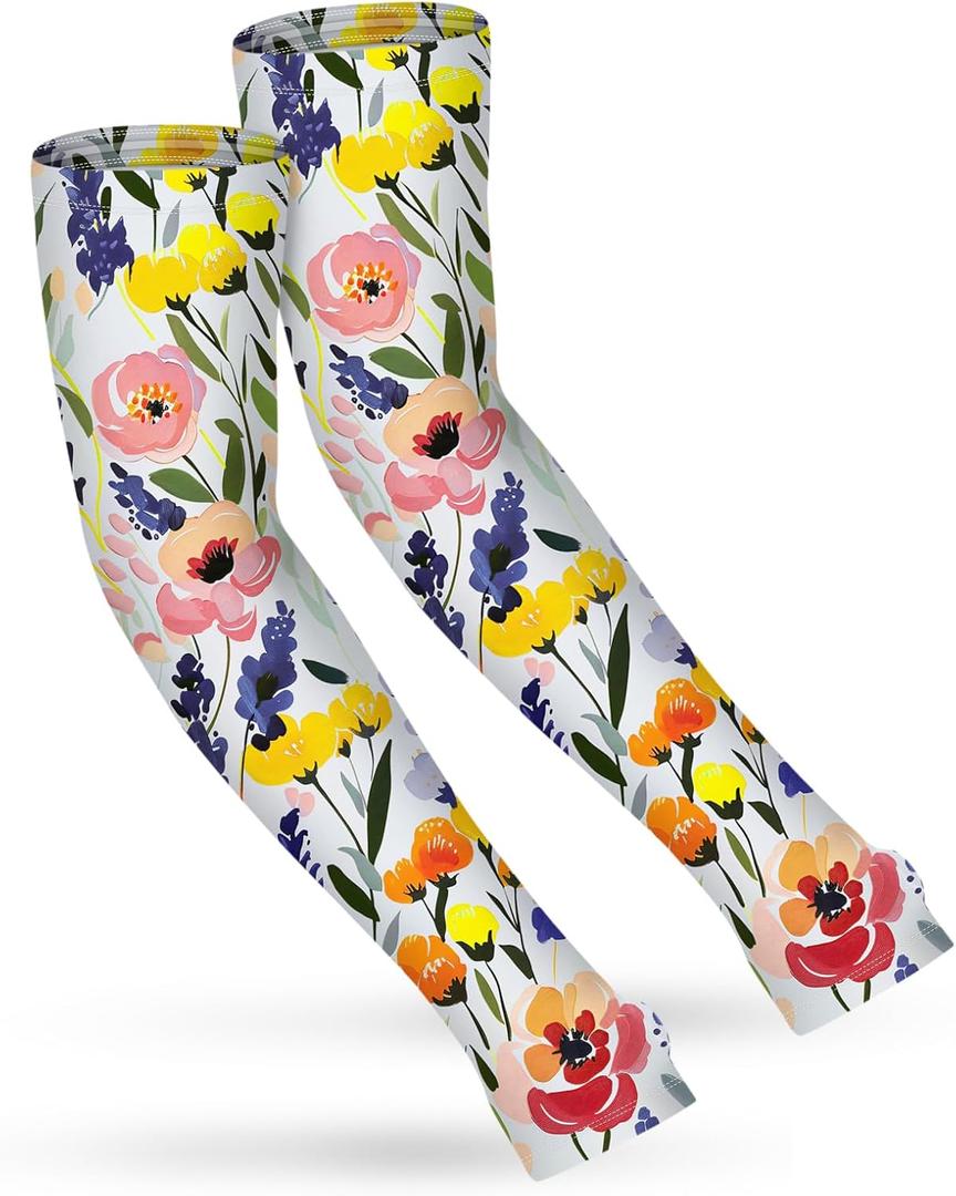 3 x ShinHye UV Cooling Sleeves Gardening Sleeves UV Protection Anti-Scratch Sun Protection Arm Sleeves for Garden Outdoors