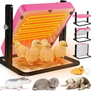 Tepsmigo Chicken Coop Heater, Chicken Heater, Brooder Plate for Chicken Coop Accessories, with Adjustable Temp, Height and Angle, Chicken Heater for Coop, Temp Pet Warmer for Ducklings