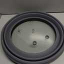 Microwave Splatter Cover Vented Glass Splatter Guard Lid with Collapsible Silicone for Food as Pot Covers 11.8 inch Large 2 Pack (BLACK&GREY 2SET)