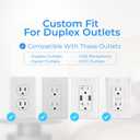Surge Protector Outlet Extender, 6 Outlets & 4 USB Ports with Fast Charging Type C PD 20W, Night Light, 3-Sided Power Strip, Multi Plug Wall Charger for Home, Office, Travel, Cruise Ship