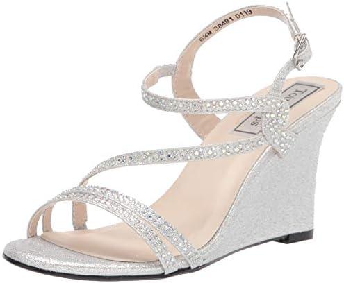 Touch Ups Women's Strappy Wedge Sandal Heeled, Size 11