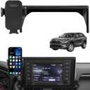 KAKSEY Car Phone Holder Compatible with Toyota RAV4 2019-2025 Auto Accessories 7/8 Inch Screen Fixed Clip, Mobile Cellphone Mount Navigation Screen Bracket Hands-Free