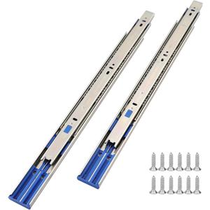 Soft Close Drawer Slides,10 Pair of 18 Inch 100 LB Capacity Full Extension Side Mount Drawer Rails