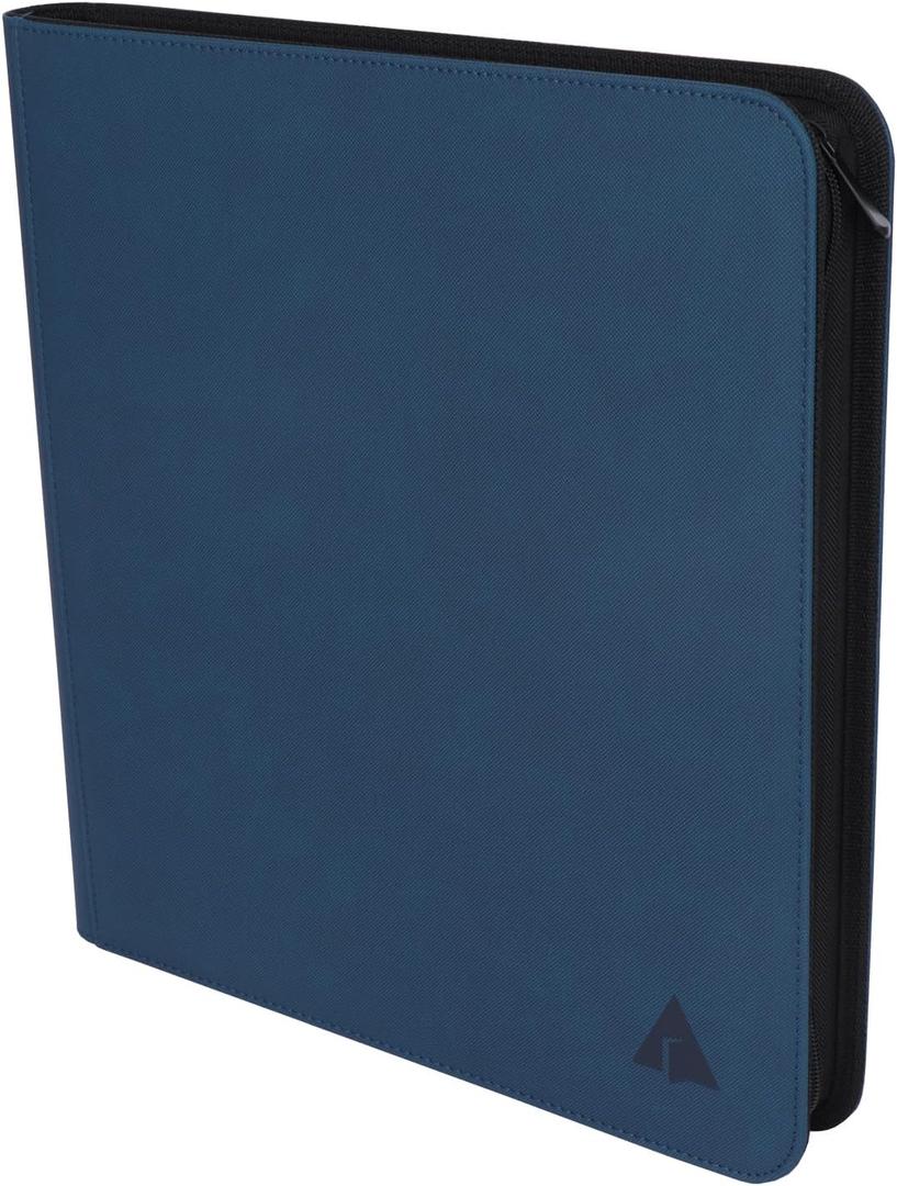 12 Pocket 800+ Pockets Card Binder, Large Ringless Side Loading Pockets Trading Card Album Folder for TCG - Blue