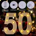 50th Birthday Decorations Woman Man,Marquee Numbers for 50th Wedding Anniversary Decorations,Light Up Numbers 50 Sign for Party Backdrop Wall Decor,50 Birthday Centerpieces Table Decoration