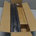 Wood Curtain Rods for Windows 72 to 144 Inch,1 Inch Boho Heavy Duty Curtain Rods with Imitation Wood Grain Finials,Adjustable Farmhouse Rustic Drapery Rod(6-12ft) (Black)