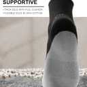 BULLIANT Compression Socks for Men 6Pairs, Athletic Crew Socks Cushioned For Men Sports Running-Arch Support (Black)