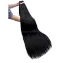 Pre Stretched Braiding Hair 8 Packs 48 Inch Natural Black Color Long Professional Hair for Braiding Twist Braids Itch Free Hot Water Setting Yaki Straight Synthetic Hair Extensions (#1B)