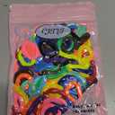 QRTVI 120 Pcs Baby Hair Ties, Cotton Toddler Hair Ties for Girls and Kids, Multicolor Small Seamless Hair Bands Elastic Ponytail Holders(15 Colors)