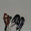 Syhood 4 Pieces No Buckle Belt for Women Men Free Buckle Adjustable Invisible Elastic Belt with 4 Pieces Buckles for Jeans Pants Brown, White, Blue and Black