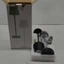 Ralaby IP54 Cordless Table Lamps Portable Rechargeable Battery Operated Lamp, Modern Aluminum Dimmable Indoor/Outdoor Cordless Desk Lamp for/Restaurant/Bar/Cafe/Bedroom (2 Pack,Black,4800mAh)