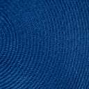 DII Classic Woven Tabletop Collection, Indoor/Outdoor Placemat Set, Round, 15" Diameter, Nautical Blue, 6 Piece
