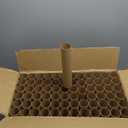 Henoyso 72 Pcs Cardboard Tubes for Crafts, Thick Toilet Paper Rolls Empty for Kids Classroom Projects End of School Year Crafts Mother's Day DIY Gift Supplies (1.77 x 10 Inch,Brown)