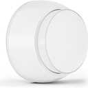 Door Stopper Wall Protector with Silicone Head, Aluminum Door Knob Wall Protector, Spring Shock Absorption Technology, 1.65" Door Stoppers for Wall, Adhesive Installation or with Screw, White