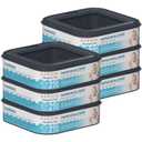 Standard Square Refills Disposal Bags Refill Compatible with Diaper Genie Classic, Compact and Select Pails, Hold Up to 270 Newborn-Sized Diapers Per Refill, Pack of 6