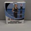 VBSD Adjustable Weighted Vest for Women Men 4-10lb/11-20lb/20-32lb Vest with 6 Ironsand Weights Body Weight Vest with Reflective Strip for Running Walking Strength Training Workouts (Black)