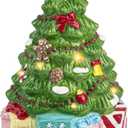 Christmas Wax Melt Warmer, Ceramic Electric Wax Melt Warmer for Scented Wax, Christmas Tree Wax Melter for Scented Candle, Home Fragrance Warmer Decor Gift for Women