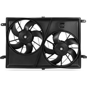 AUTOSAVER88 Engine Radiator Cooling Fan Assembly Compatible with 2009-2017 Chevrolet Traverse 2007-2017 GMC Acadia 2008-2017 Buick Enclave 2007-2010 Saturn Outlook 2.5L 3.6L L4 V6