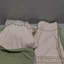 Oli Anderson Boho Duvet Cover Set Queen Size, Beige and Sage Green Color Clash 3 Pieces Microfiber Bedding Set, Durable and Super Soft Duvet Covers with Zipper and Ties, 90"*90"