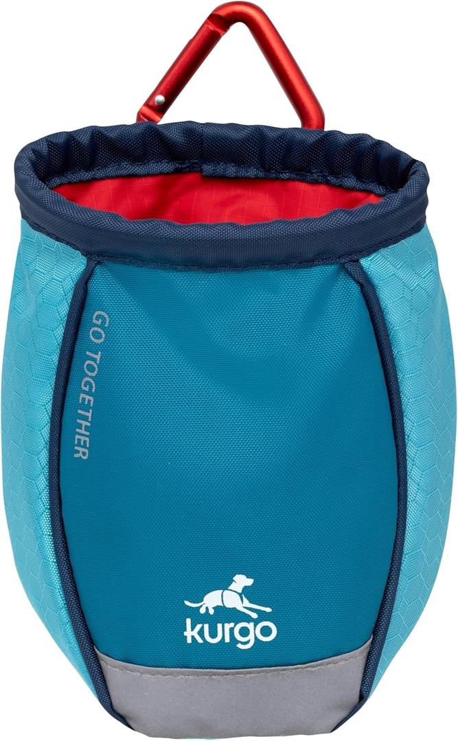 Kurgo Go Stuff It Dog Treat Bag, Training Treat Pouch Bag for Dogs, Treat Pouches for Pets, Hands-Free Pouch Waist, Reflective, Includes Carabiner (Coastal Blue) Kurgo Go Stuff It Dog Treat Bag, Training Treat Pouch Bag for Dogs, Treat Pouches for Pets, Hands-Free Pouch Waist, Reflective, Includes Carabiner (Coastal Blue)