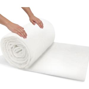 48 x 5 Yards Dacron Upholstery Batting, Polyester Fiber Fill for Cushions, Quilts and DIY Craft Projects, Soft Padding Material Quilt Batting