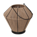 9.7 inch Metal and Jute Lantern