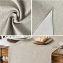 Artoid Mode Light Brown Table Runner, Seasonal Fall Washable Kitchen Dining Table Decoration for Home Party Decor 13x90 Inch