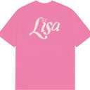 Lisa Unisex Adult Official Logo T-Shirt, Pink (Pink)