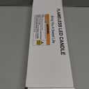 Homemory Rechargeable Flameless Taper Candles, Real Waxy LED Candlesticks Flickering, Battery Operated Candles with Remote Timer, 9.6 Inches for Home Wedding Christmas Decor, 6 Pcs, Ivory