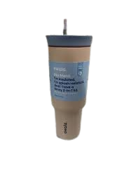 Owala Travel Tumbler SS 40oz Beige Blue Bottle