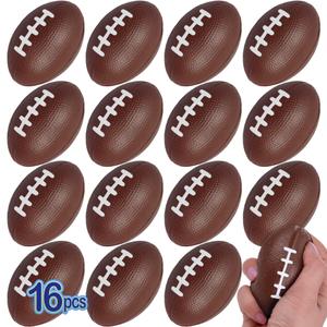 16 Pack  Touchdown Mini Foam Football Stress Balls