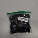 3 Yards Black 2 Layers Pleated Chiffon Elastic Lace Ruffle Trim Chiffon Ribbon Applique Sewing for Wedding Bridal Dress Clothes Decorations Sewing Supplies DIY Craft Handmade 1.5"Inch