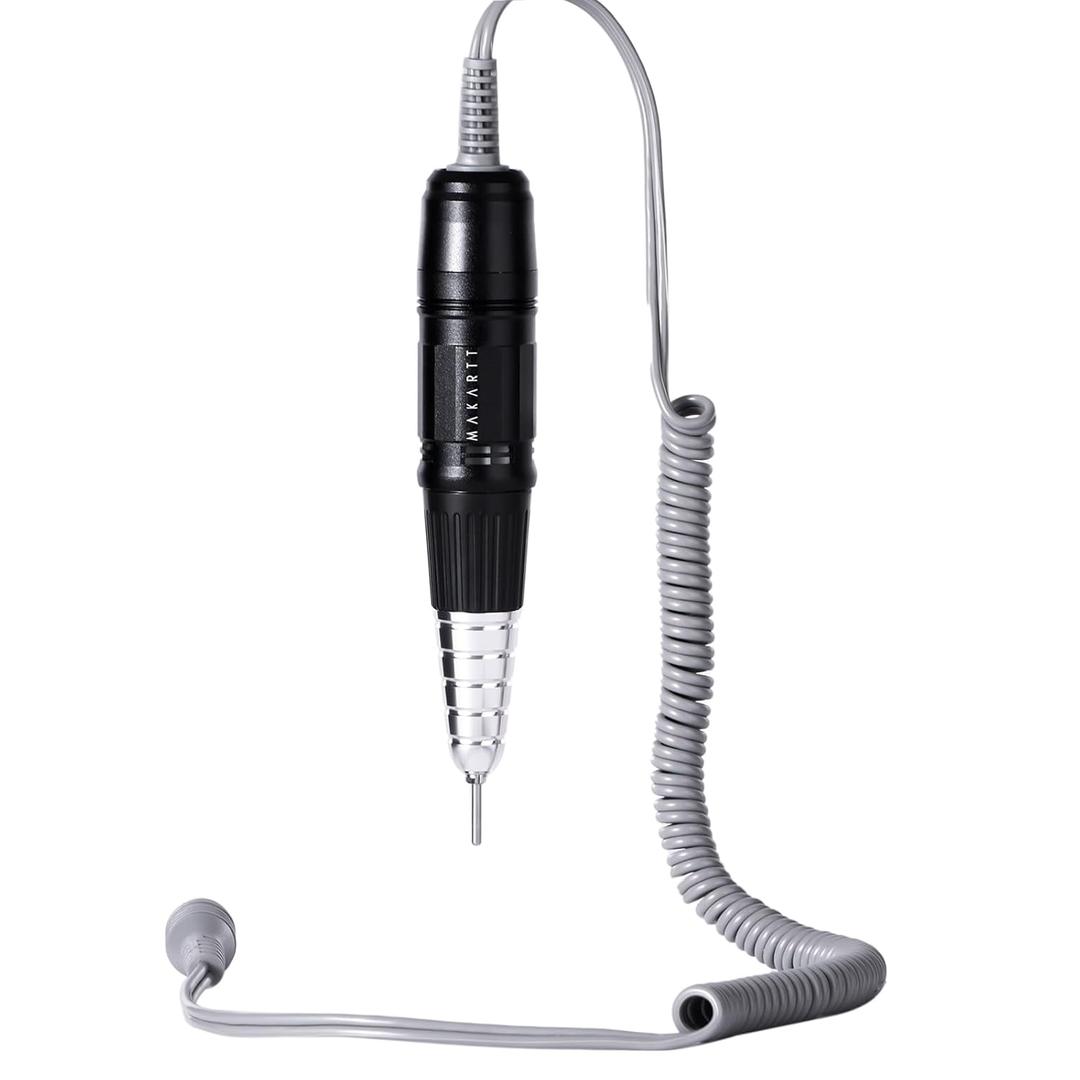 Makartt Nail Drill Handpiece for Up200 Machine:Professional Electric File Remove Gel Polish Poly Nail Gel Black B-05 Removing for Removing Acrylic Nail Polish Acrylic Nail Tools Black