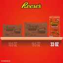 REESE'S Milk Chocolate Snack Size Peanut Butter Cups, Candy Bag, 33 oz (60 Pieces) (EXP 03/01/26)