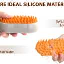 3 x 4-in-1 Cat Grooming Brush  Water Spray & Self-Cleaning Shedding Brush for Cats & Dogs  Pet Hair Removal & Massage Comb for Long & Short Hair (Beige).