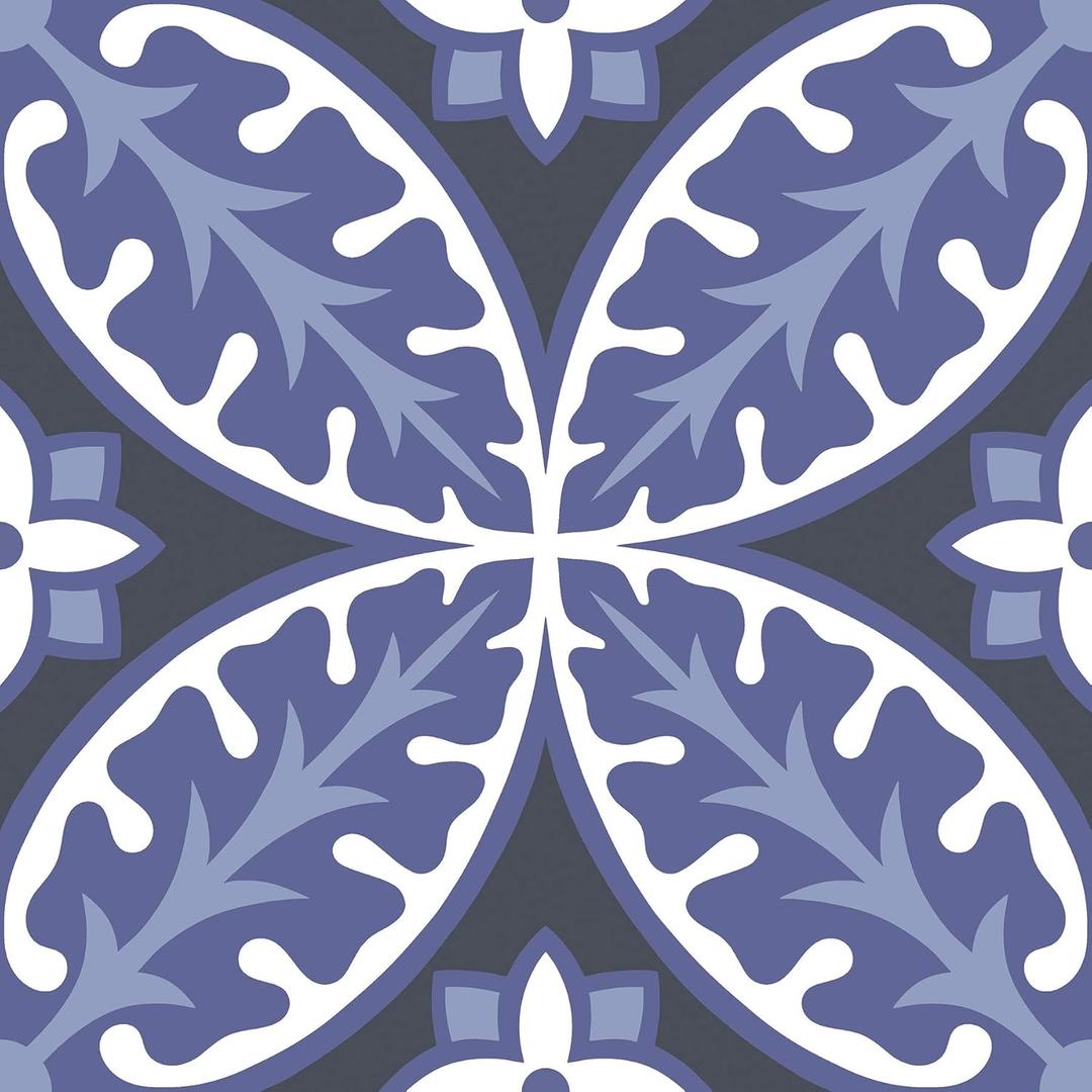 FloorPops Capri Peel and Stick Floor Tiles, Multicolor Geometric Removable Vinyl Flooring, Self Adhesive Floor Tiles for Kitchen Bathroom Entryway