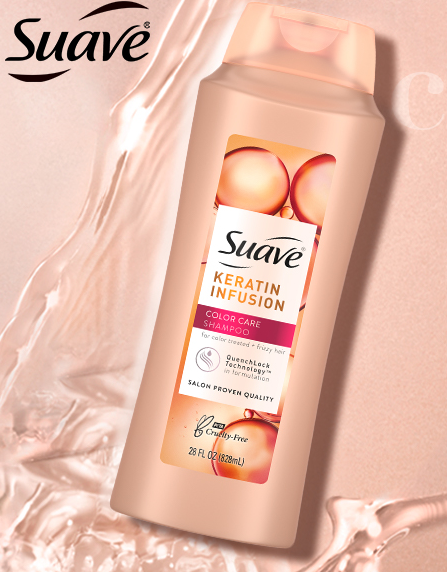 Suave Professionals Color Care Shampoo Shampoo for Color Treated Hair Keratin Infusion Color Protecting Shampoo, 28 Ounce (Pack of 3)