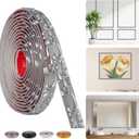 16.4FT x 1.02'' Silver Peel and Stick Crown Molding Trim  Flexible Mirror Trim Peel and Stick, Self-Adhesive Decorative Edge for Frames & Cabinets