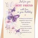 4 x Best Friend Birthday Card, Birthday Gift for Women